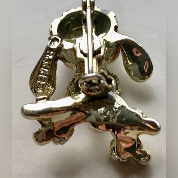 Vintage 1960s Antique Signed Gerry's FRENCH POODLE BROOCH Pinback Brooch - Picture 4 of 8